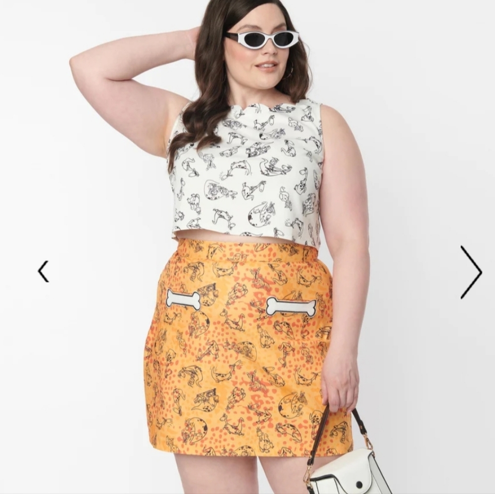 NEW Unique Vintage:Plus Size  Flintstones Outfit Set